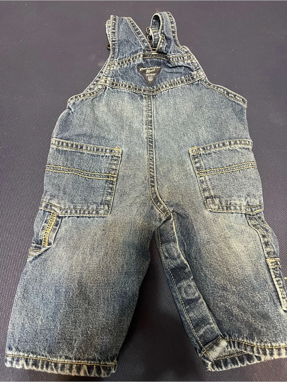 Baby OshKosh Vintage Denim Overall Pants size 3 months like new!